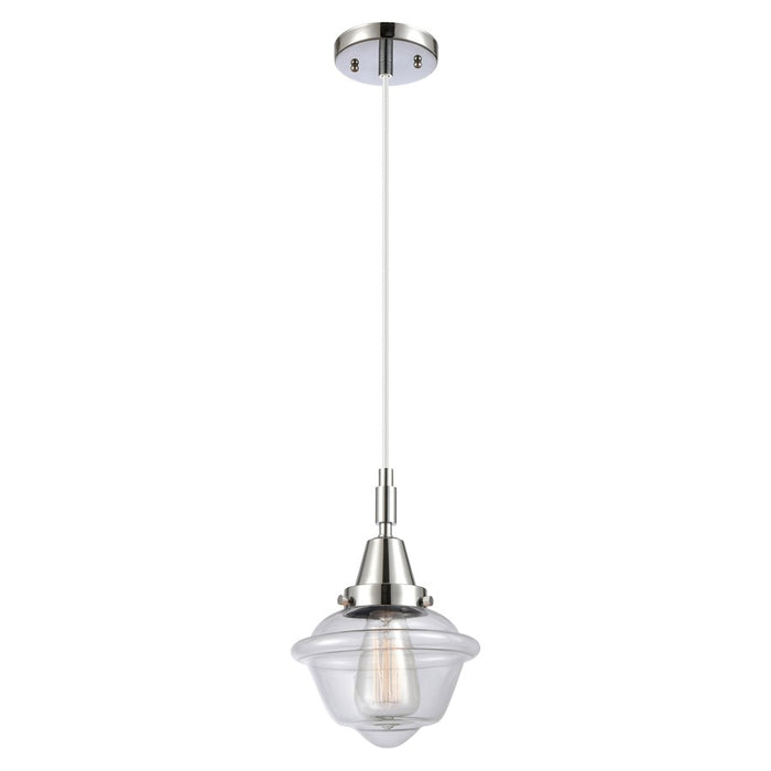 Innovations Caden Oxford 1Lt 7" Cord Mini Pendant, Chrome/Clear - 447-1P-PC-G532