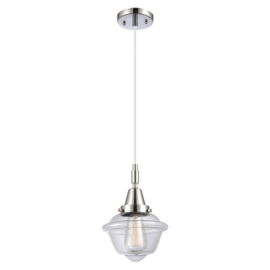 Innovations Caden Oxford 1Lt 7" Cord Mini Pendant, Chrome/Clear - 447-1P-PC-G532