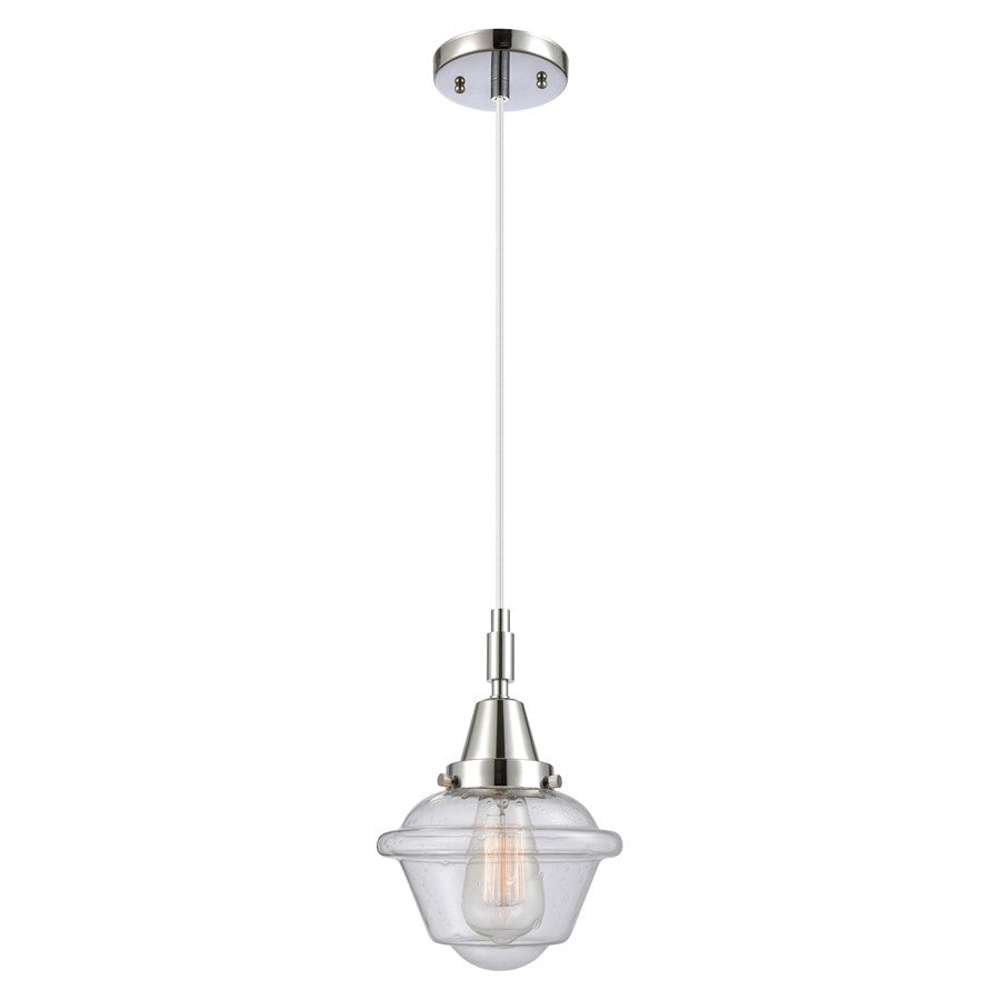Innovations Caden Oxford 1Lt 7" Cord Mini Pendant, Chrome/Seedy - 447-1P-PC-G534