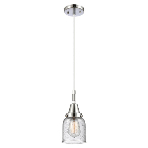 Innovations Caden Bell 1Lt 5" Cord Mini Pendant, Chrome/Seedy