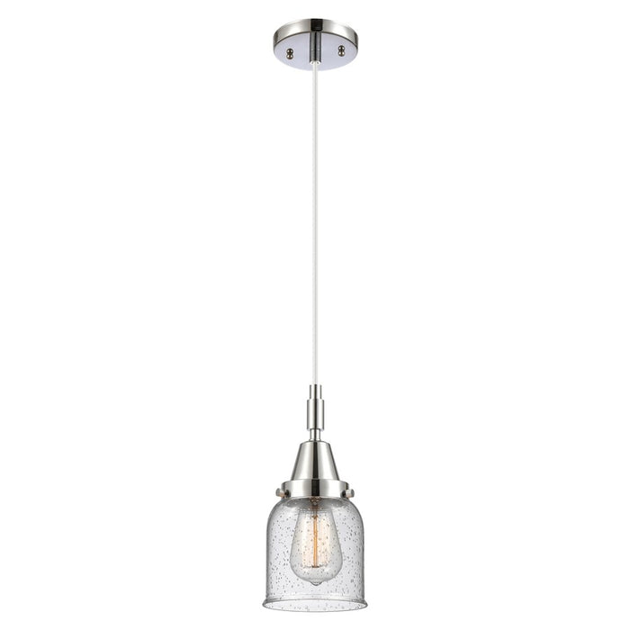Innovations Caden Bell 1Lt 5" Cord Mini Pendant, Chrome/Seedy