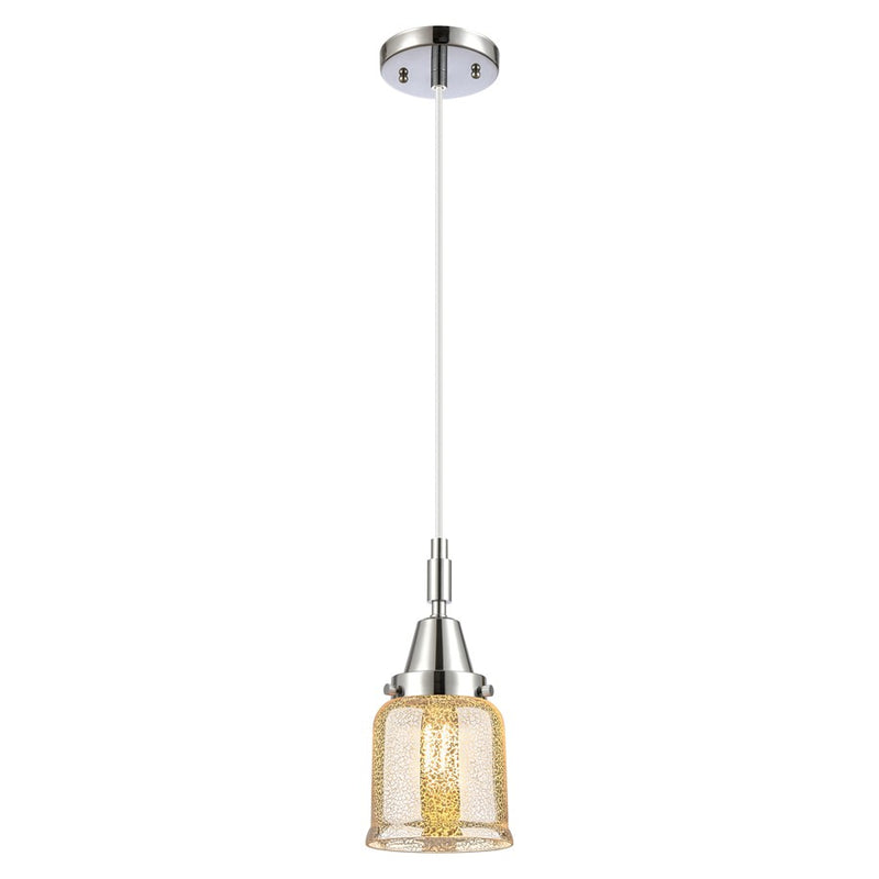 Innovations Caden Bell 1Lt 5" Cord Mini Pendant, Chrome/Silver - 447-1P-PC-G58