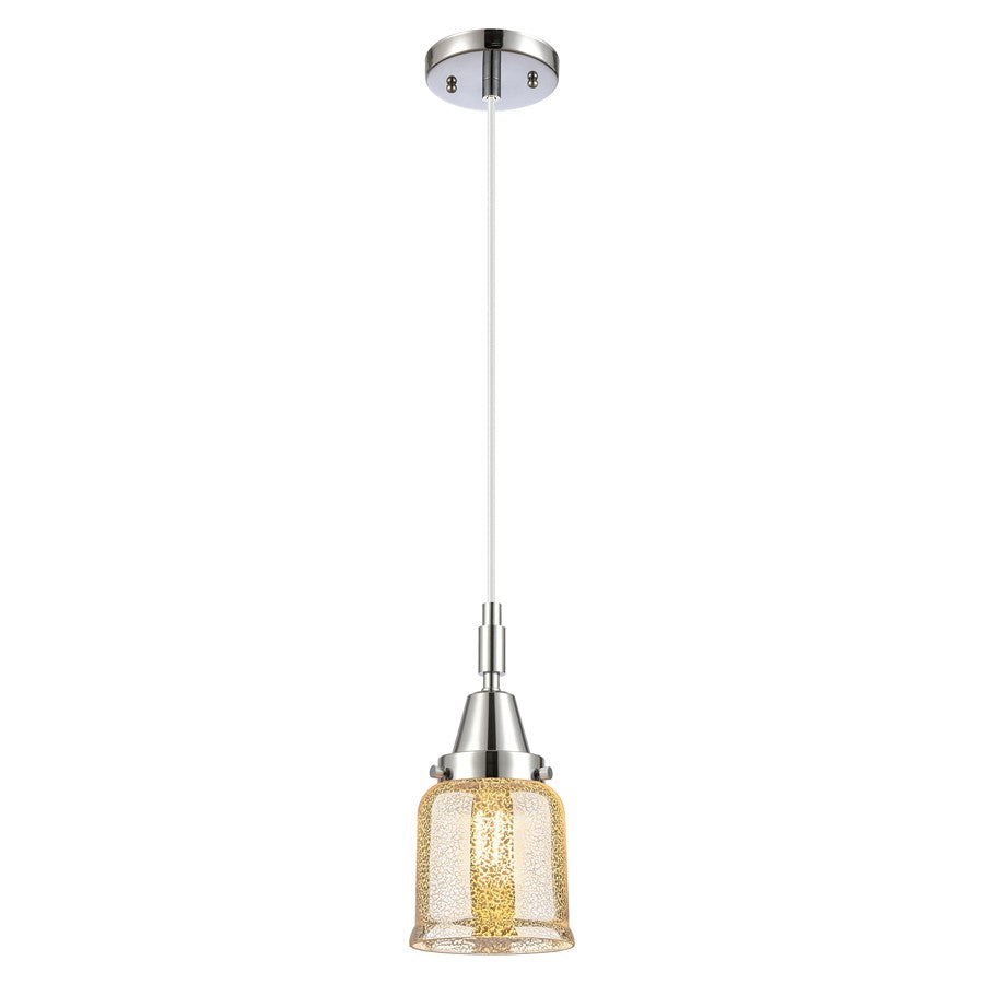 Innovations Caden Bell 1Lt 5" Cord Mini Pendant, Chrome/Silver - 447-1P-PC-G58
