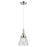 Innovations Caden Cone 1Lt 6" Cord Mini Pendant, Chrome/Clear - 447-1P-PC-G62