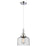 Innovations Caden Bell 1Lt 8" Cord Mini Pendant, Chrome/Seedy - 447-1P-PC-G74