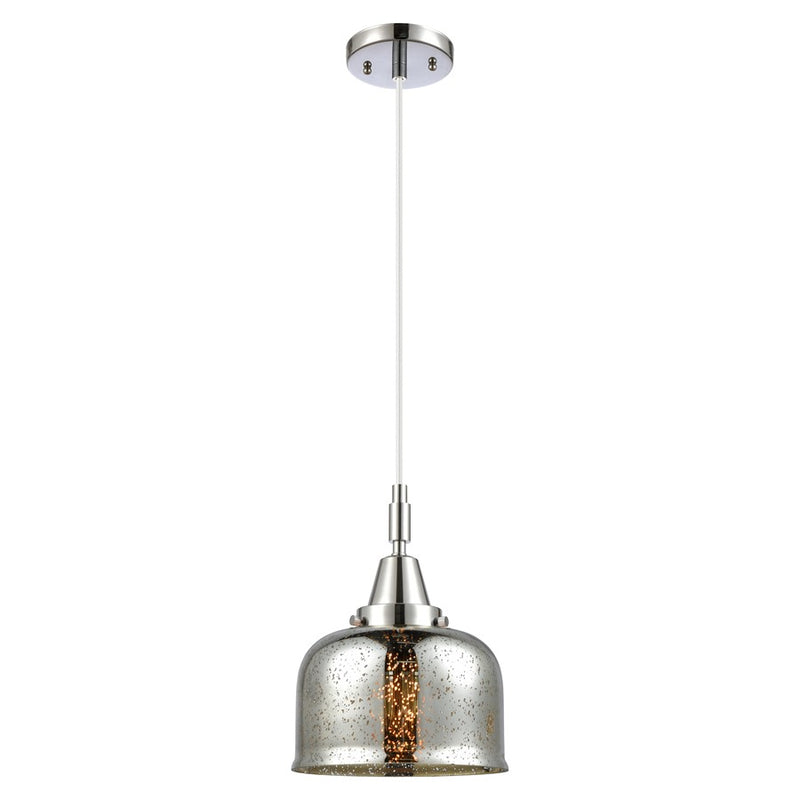 Innovations Caden Bell 1Lt 8" Cord Mini Pendant, Chrome/Silver - 447-1P-PC-G78