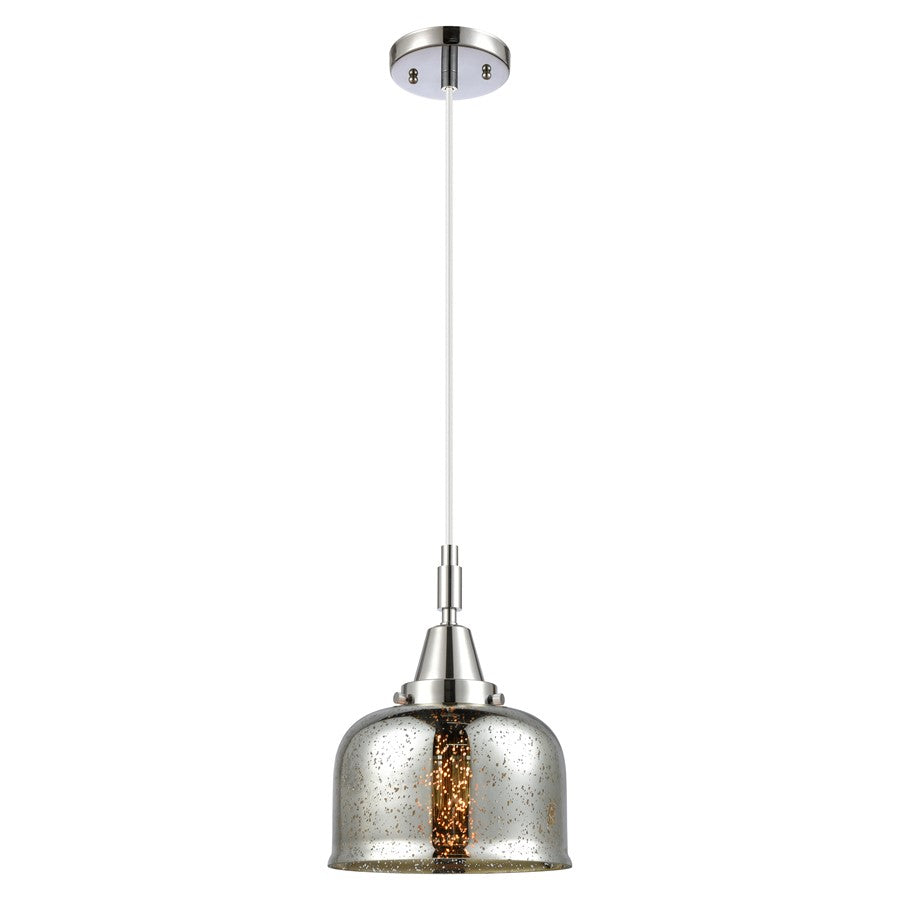 Innovations Caden Bell 1Lt 8" Cord Mini Pendant, Chrome/Silver - 447-1P-PC-G78