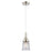 Innovations Caden Canton 5" Cord Mini Pendant, PN/Seedy - 447-1P-PN-G184S