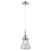 Innovations Caden Bellmont 7" Cord Mini Pendant, PN/Clear - 447-1P-PN-G192