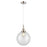Innovations Caden Beacon 10" Cord Mini Pendant, PN/Clear - 447-1P-PN-G202-10