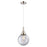Innovations Caden Beacon 8" Cord Mini Pendant, PN/Clear - 447-1P-PN-G202-8