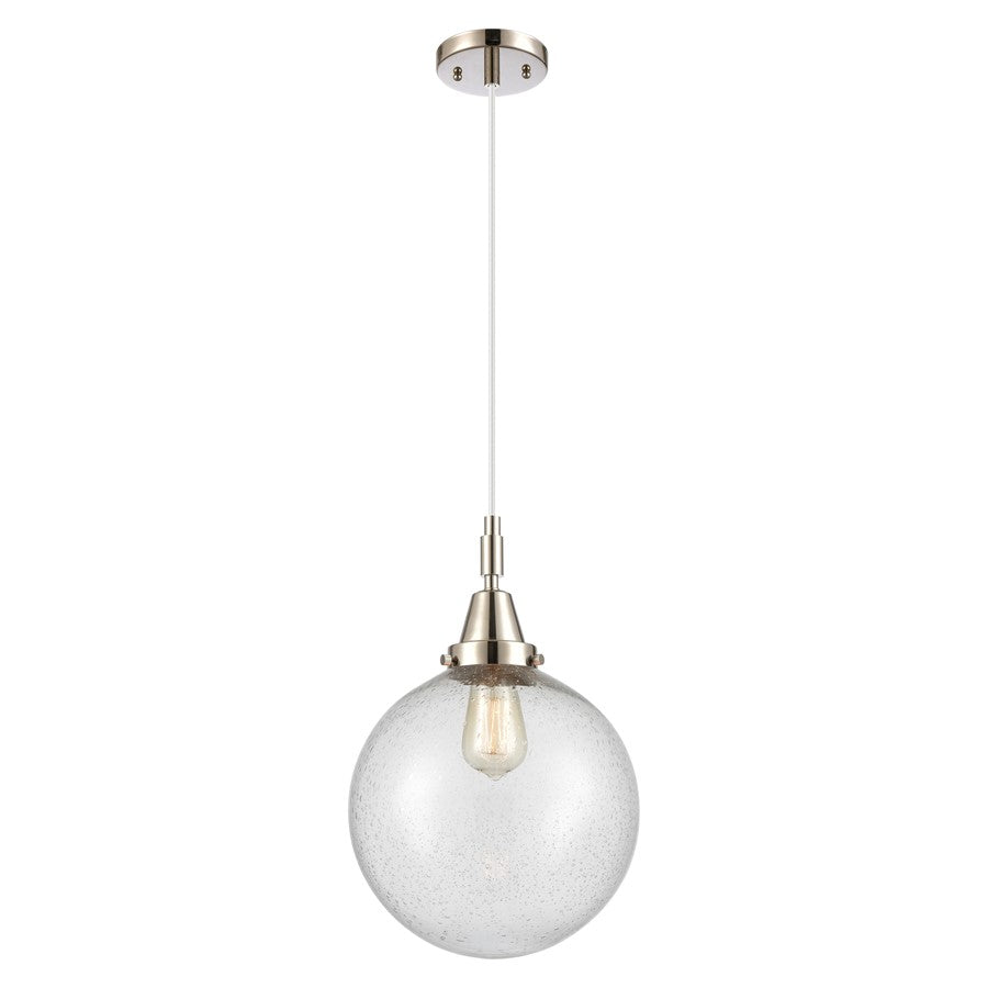 Innovations Caden Beacon 10" Cord Mini Pendant, PN/Seedy - 447-1P-PN-G204-10