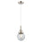 Innovations Caden Beacon 6" Cord Mini Pendant, PN/Seedy - 447-1P-PN-G204-6