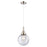 Innovations Caden Beacon 8" Cord Mini Pendant, PN/Seedy - 447-1P-PN-G204-8