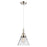 Innovations Caden Cone 8" Cord Mini Pendant, PN/Clear - 447-1P-PN-G42