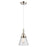 Innovations Caden Cone 6" Cord Mini Pendant, PN/Seedy - 447-1P-PN-G64