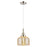 Innovations Caden Bell 8" Cord Mini Pendant, PN/Silver - 447-1P-PN-G78
