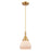 Innovations Caden Fulton 1Lt 7" Cord Mini Pendant, Gold/White - 447-1P-SG-G171