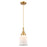 Innovations Caden Canton 1Lt 6" Cord Mini Pendant, Gold/White - 447-1P-SG-G181