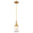 Innovations Caden Canton 1Lt 5" Cord Mini Pendant, Gold/White - 447-1P-SG-G181S
