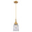 Innovations Caden Canton 1Lt 6" Cord Mini Pendant, Gold/Clear - 447-1P-SG-G182