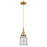 Innovations Caden Canton 1Lt 6" Cord Mini Pendant, Gold/Seedy - 447-1P-SG-G184