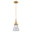 Innovations Caden Bellmont 1Lt 7" Cord Mini Pendant, Gold/Clear - 447-1P-SG-G192