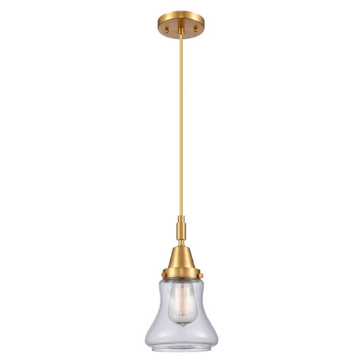 Innovations Caden Bellmont 1Lt 7" Cord Mini Pendant, Gold/Clear - 447-1P-SG-G192