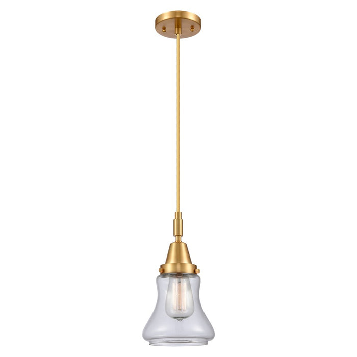 Innovations Caden Bellmont 1Lt 7" Cord Mini Pendant, Gold/Clear - 447-1P-SG-G192