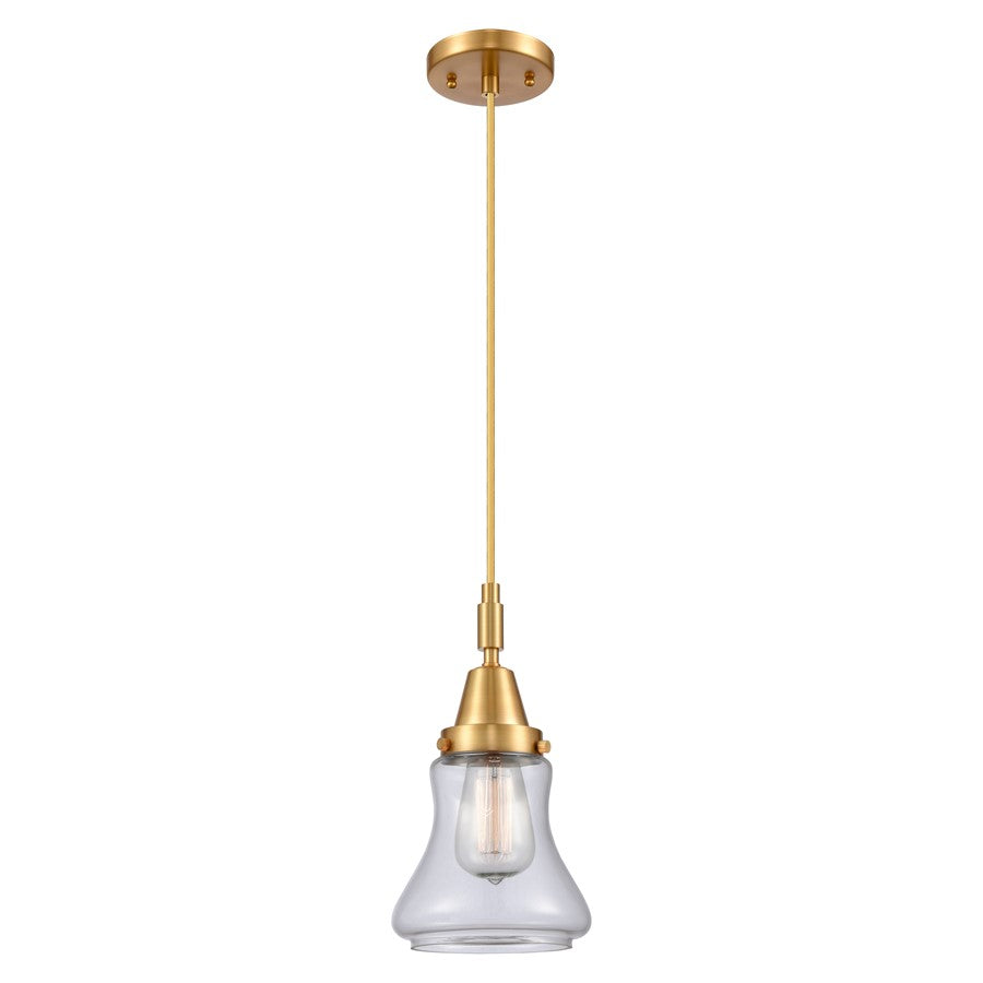 Innovations Caden Bellmont 1Lt 7" Cord Mini Pendant, Gold/Clear - 447-1P-SG-G192
