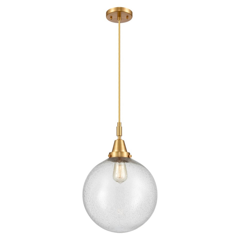 Innovations Caden Beacon 12" Cord Mini Pendant, Gold/Seedy - 447-1P-SG-G204-12