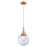 Innovations Caden Beacon 1Lt 8" Cord Mini Pendant, Gold/Seedy