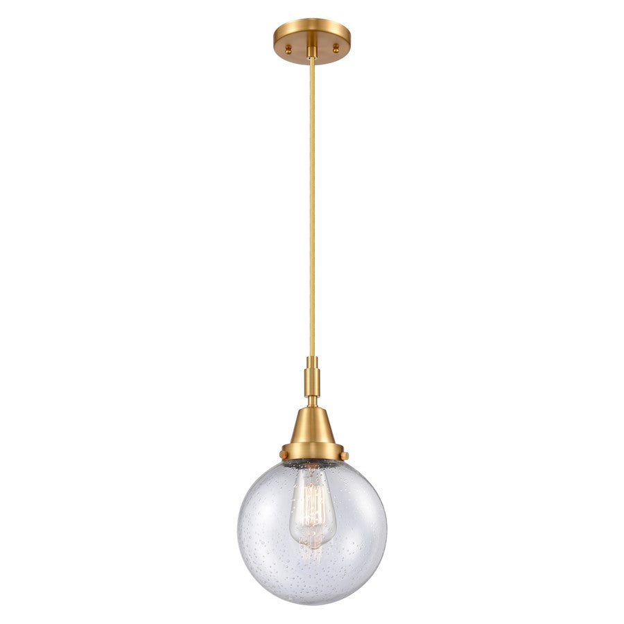 Innovations Caden Beacon 1Lt 8" Cord Mini Pendant, Gold/Seedy