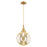 Innovations Caden Beacon 10" Cord Mini Pendant, Gold/Mercury - 447-1P-SG-G208-10