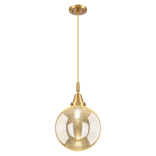 Innovations Caden Beacon 10" Cord Mini Pendant, Gold/Mercury - 447-1P-SG-G208-10