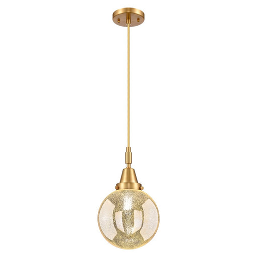Innovations Caden Beacon 8" Cord Mini Pendant, Gold/Mercury - 447-1P-SG-G208-8