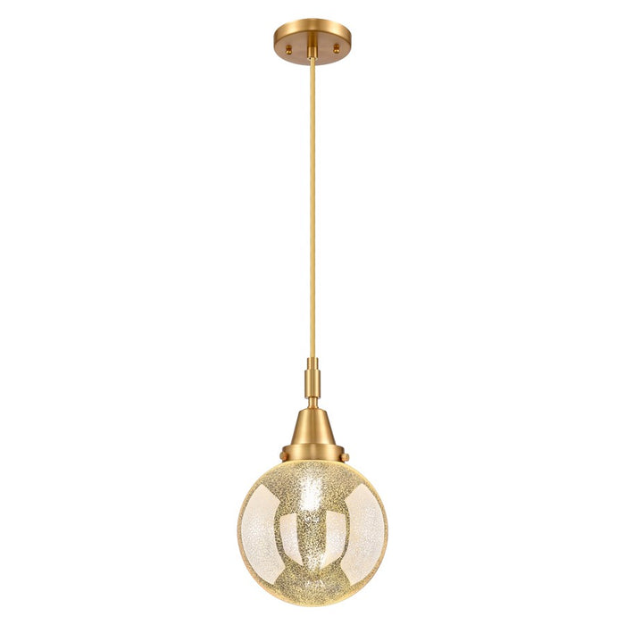 Innovations Caden Beacon 8" Cord Mini Pendant, Gold/Mercury - 447-1P-SG-G208-8
