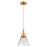 Innovations Caden Cone 1Lt 8" Cord Mini Pendant, Gold/Clear - 447-1P-SG-G42