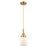 Innovations Caden Bell 1Lt 5" Cord Mini Pendant, Gold/White - 447-1P-SG-G51