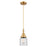 Innovations Caden Bell 1Lt 5" Cord Mini Pendant, Gold/Clear - 447-1P-SG-G52