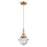 Innovations Caden Oxford 1Lt 7" Cord Mini Pendant, Gold/Clear - 447-1P-SG-G532