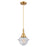 Innovations Caden Oxford 1Lt 7" Cord Mini Pendant, Gold/Seedy - 447-1P-SG-G534