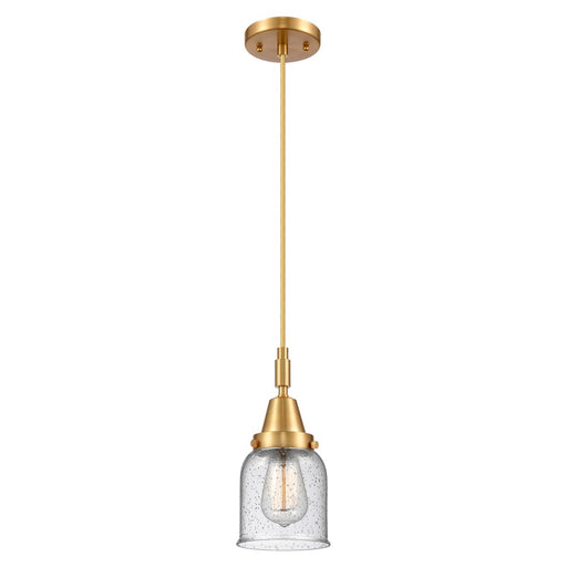 Innovations Caden Bell 1Lt 5" Cord Mini Pendant, Gold/Seedy - 447-1P-SG-G54