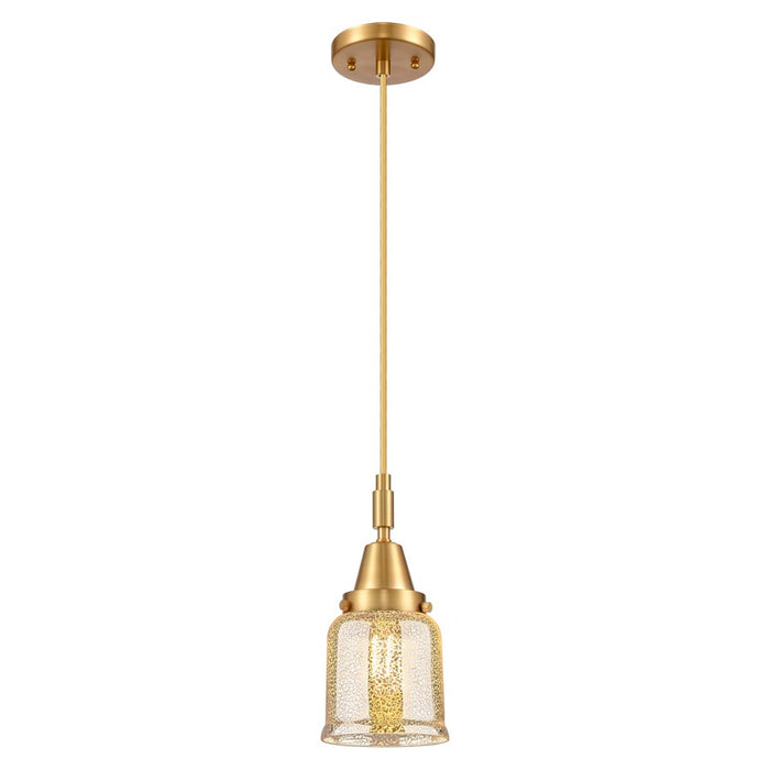 Innovations Caden Bell 1Lt 5" Cord Mini Pendant, Gold/Silver - 447-1P-SG-G58