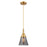 Innovations Caden Cone 1Lt 6" Cord Mini Pendant, Gold/Smoke - 447-1P-SG-G63