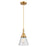 Innovations Caden Cone 1Lt 6" Cord Mini Pendant, Gold/Seedy - 447-1P-SG-G64
