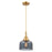 Innovations Caden Bell 1Lt 8" Cord Mini Pendant, Gold/Smoke - 447-1P-SG-G73