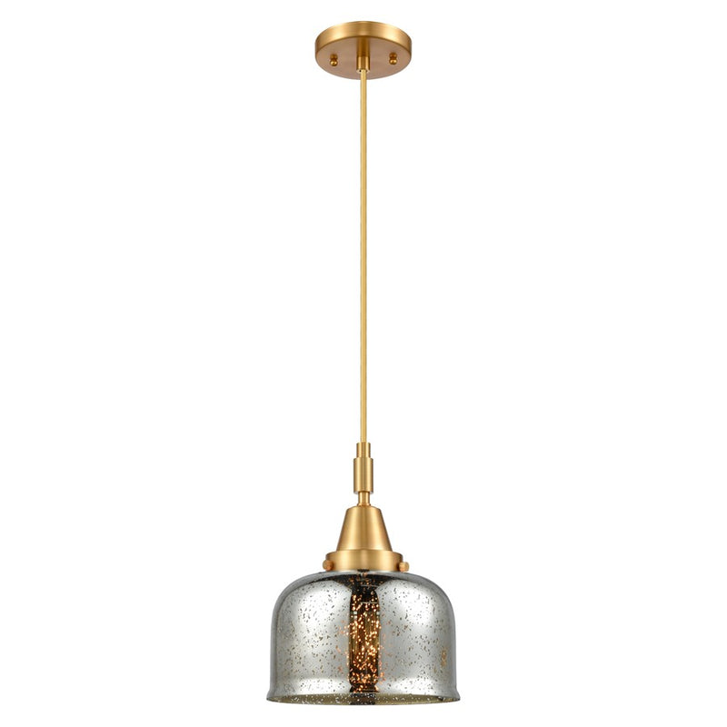Innovations Caden Bell 1Lt 8" Cord Mini Pendant, Gold/Silver - 447-1P-SG-G78