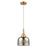Innovations Caden Bell 1Lt 8" Cord Mini Pendant, Gold/Silver - 447-1P-SG-G78