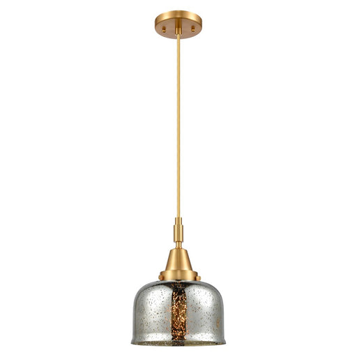Innovations Caden Bell 1Lt 8" Cord Mini Pendant, Gold/Silver - 447-1P-SG-G78